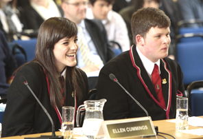 Pupils from Waid Academy, Anstruther speak to the Public Petitions Committee about their petition